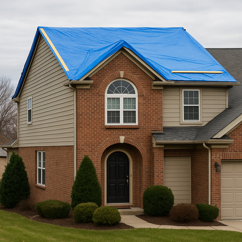 emergency tarped roof